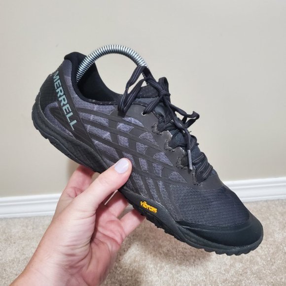 Merrell Other - MERRELL / 7.5 / Men's Trail Glove 4 Barefoot Trail Running Shoes Black Grey